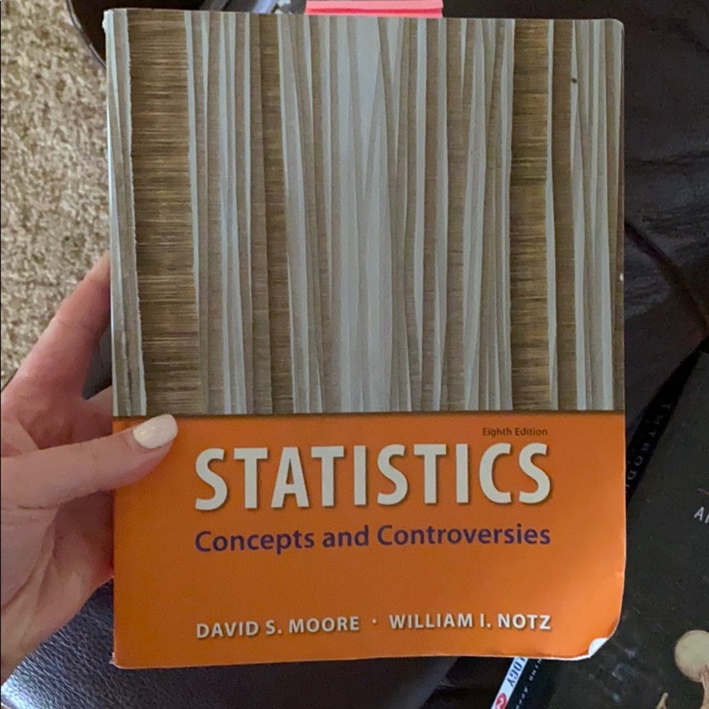 Statistics book- used once!